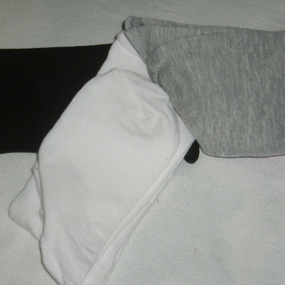 Flamingo Motif Solid White & Solid Black Crewsock… - image 2